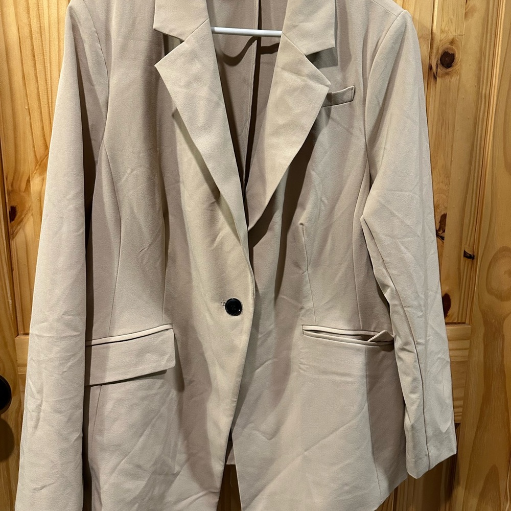 Lane Bryant Cream Blazer
